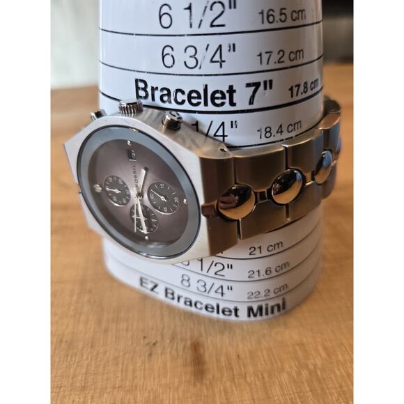 NWT Fossil Arkitect FS2919 Diamond Accent Stainless Steel Chronograph. Tin. NEW - Picture 4 of 13